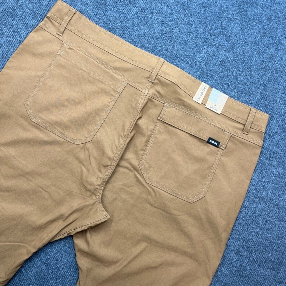 prAna Stretch Zion Slim Pant II Mens 42x34 Sepia Tan Hiking Cargo Pants NWT
